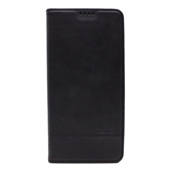 Leather Flip Cover with Internal Pocket for Samsung Galaxy S23 Plus Black